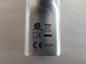 Figure 1: Example of Embedded Printing on MICRALOX® coated part. Embedded Printing